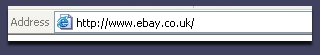 The address bar.